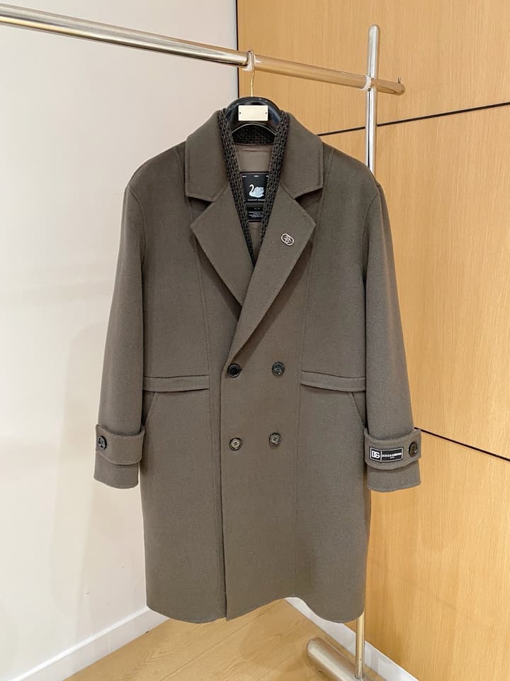 Dolce & Gabbana Men's Wool Kensington Coat – 2025FW in Classic Black