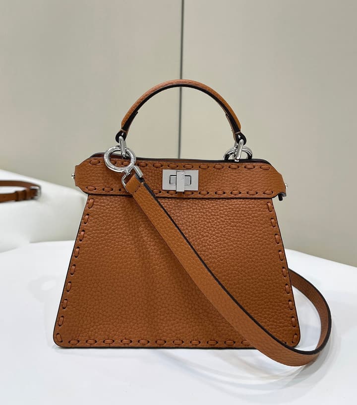 Fendi Peekaboo I See You Petite Satchel in Classic Black