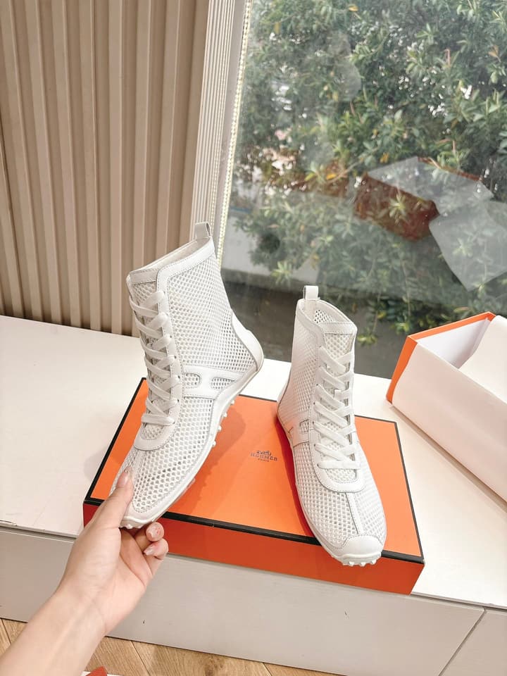 Hermès Bouncing Mesh Sneakers in Black