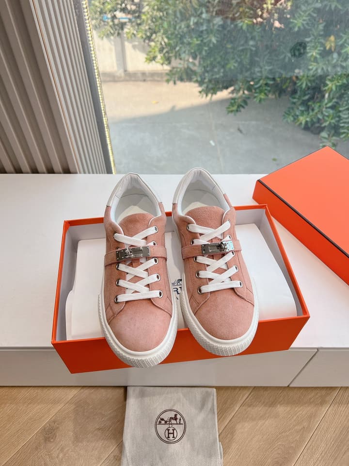 Hermès Bouncing Men's Sneakers in Black Leather