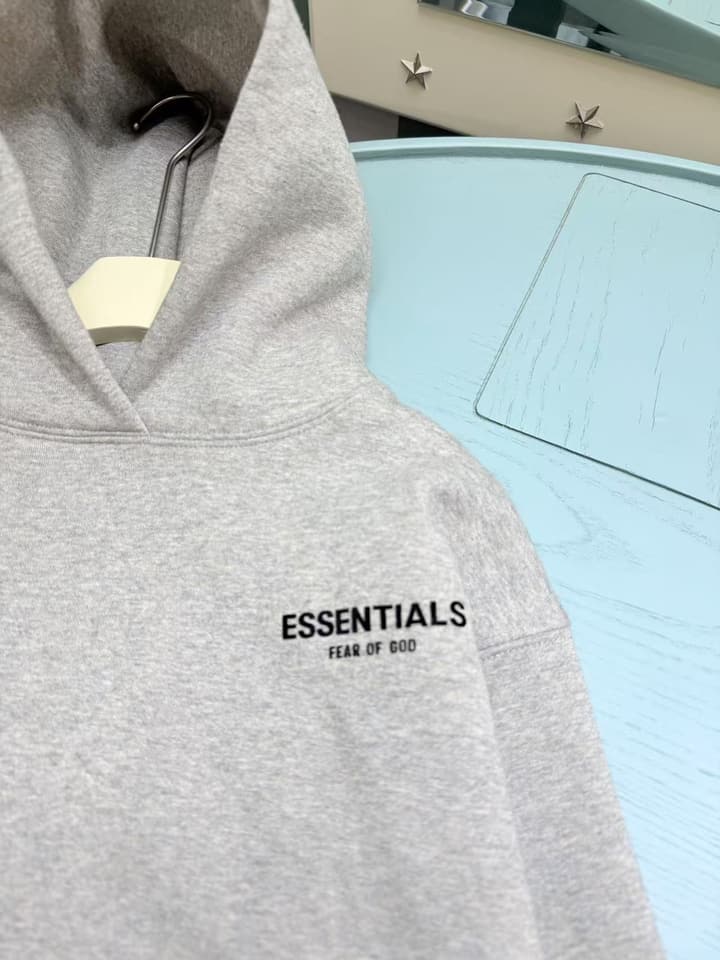 Fear of God ESSENTIALS Fleece Tracksuit Set – Kids Collection – 2025SS in Dark Gray Set