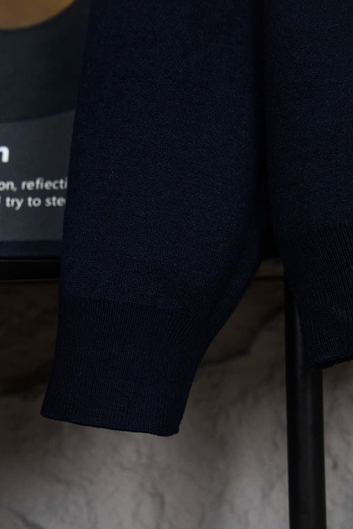 Dior Monogram Double-Sided Jacquard Crewneck Sweater – 24SS in Navy Monogram Pattern
