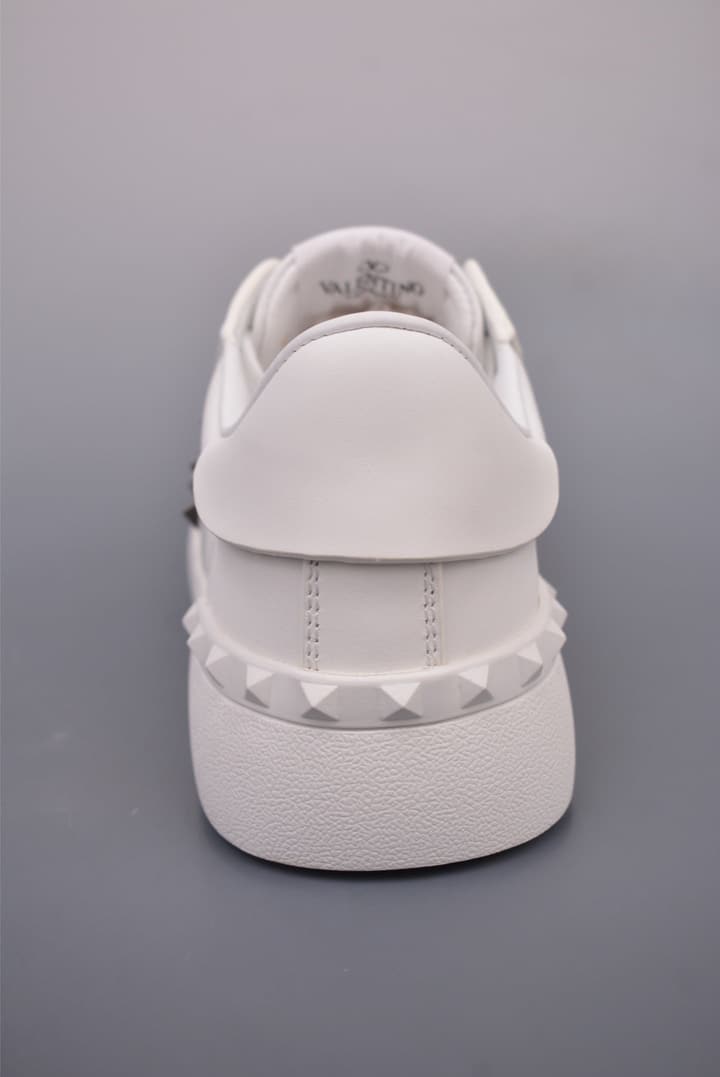 Valentino Rockstud Untitled Rivet Sneakers – 2025 Collection in White With Black Band