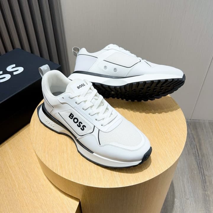 Boss Men's Luxury Sport Sneakers in Black