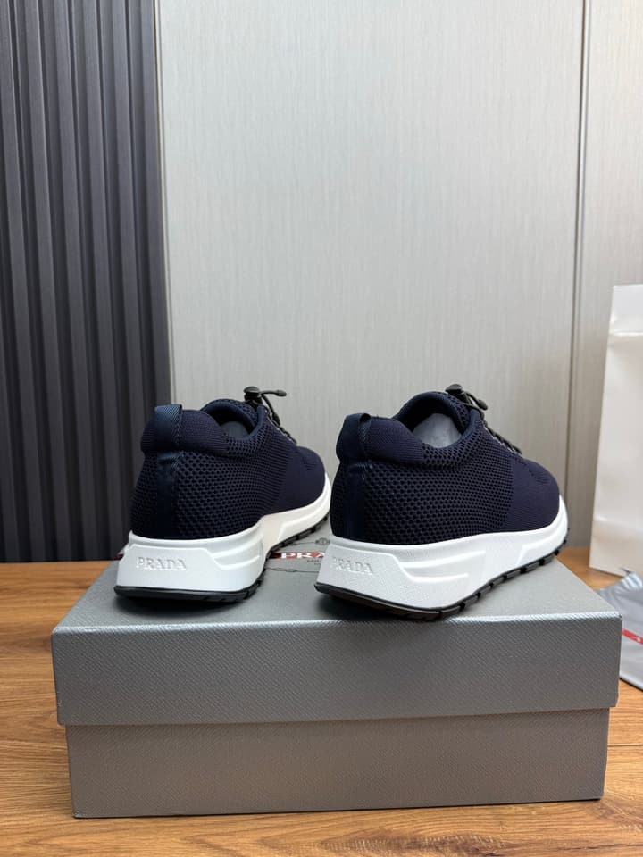 Prada Men's High-Quality Sneakers in Light Grey