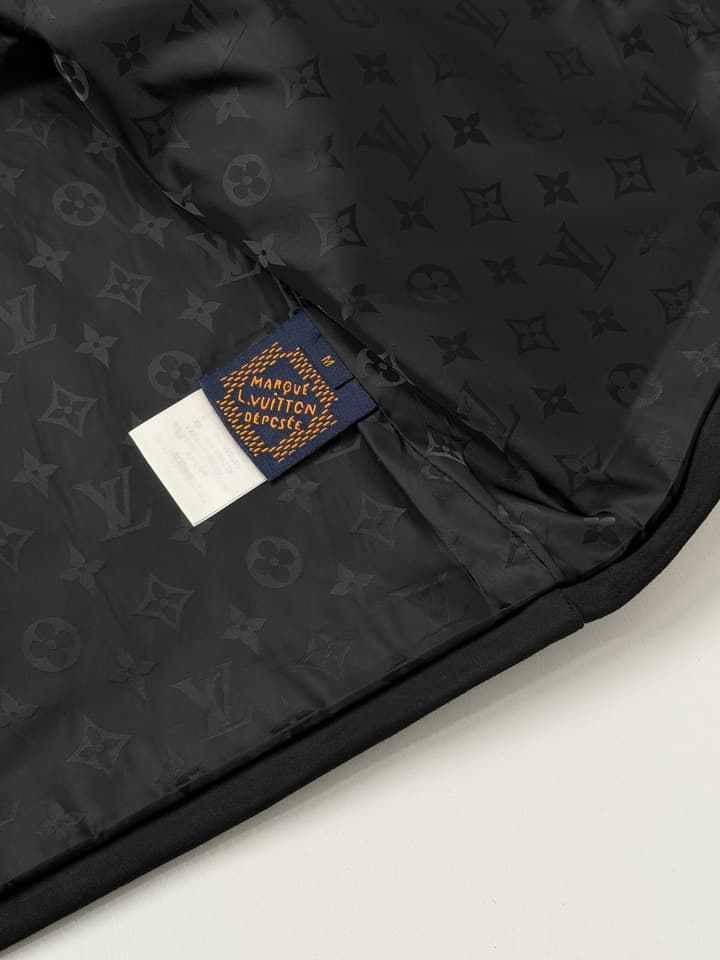 Louis Vuitton 3D V Embroidered Suede Workwear Jacket