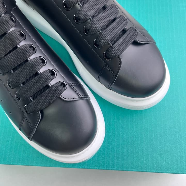 Alexander McQueen Oversized Platform Sneakers in All White Textured