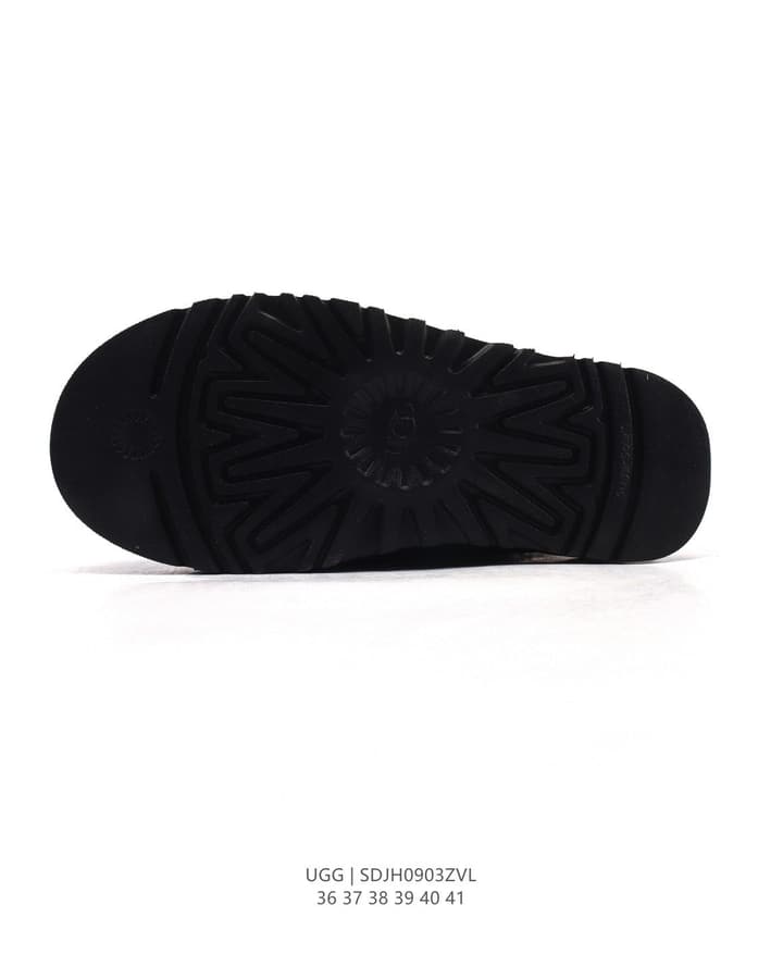 UGG Tire-Sole Snow Slippers in Black