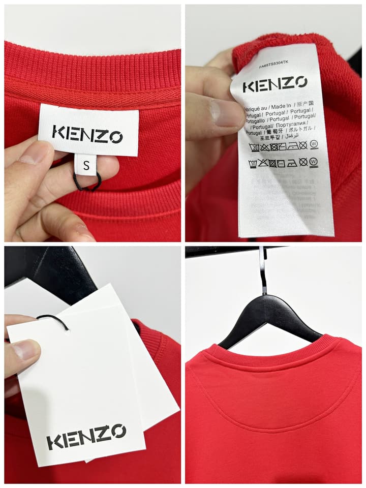 Kenzo Unisex Tiger Embroidered Sweatshirt in Black