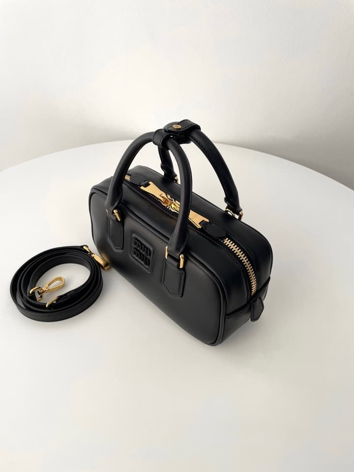 Miu Miu Bowling Bag in Black