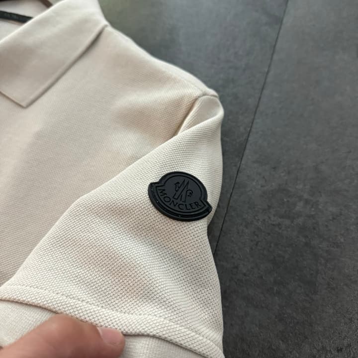 Moncler Classic Logo Polo Shirt – 2026SS in Apricot