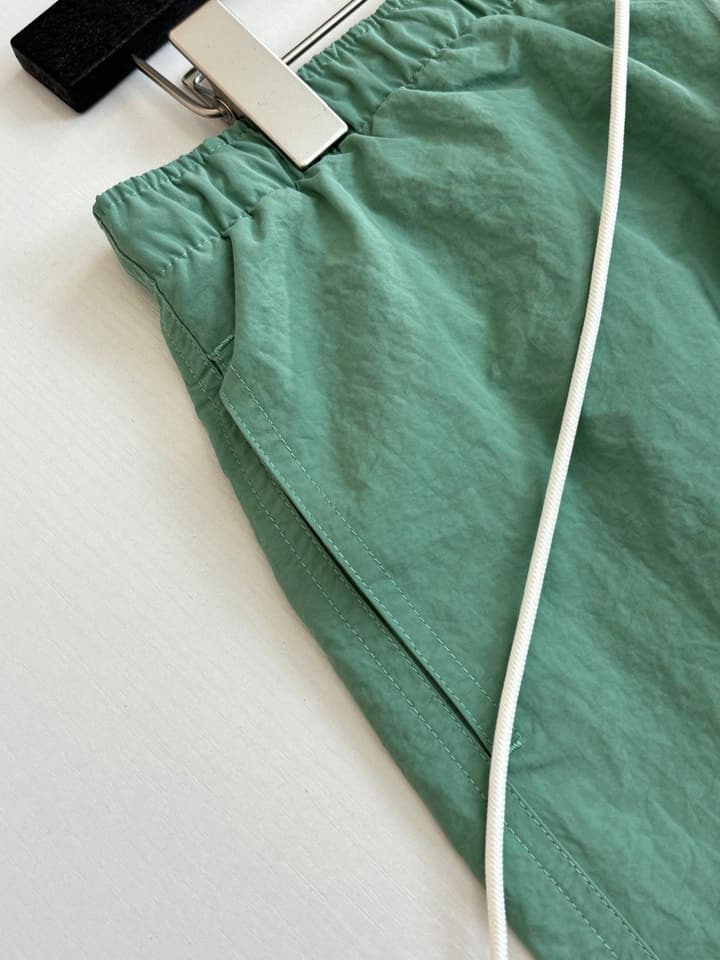 Hermès Embroidered Quick-Dry Beach Shorts in Mint Green