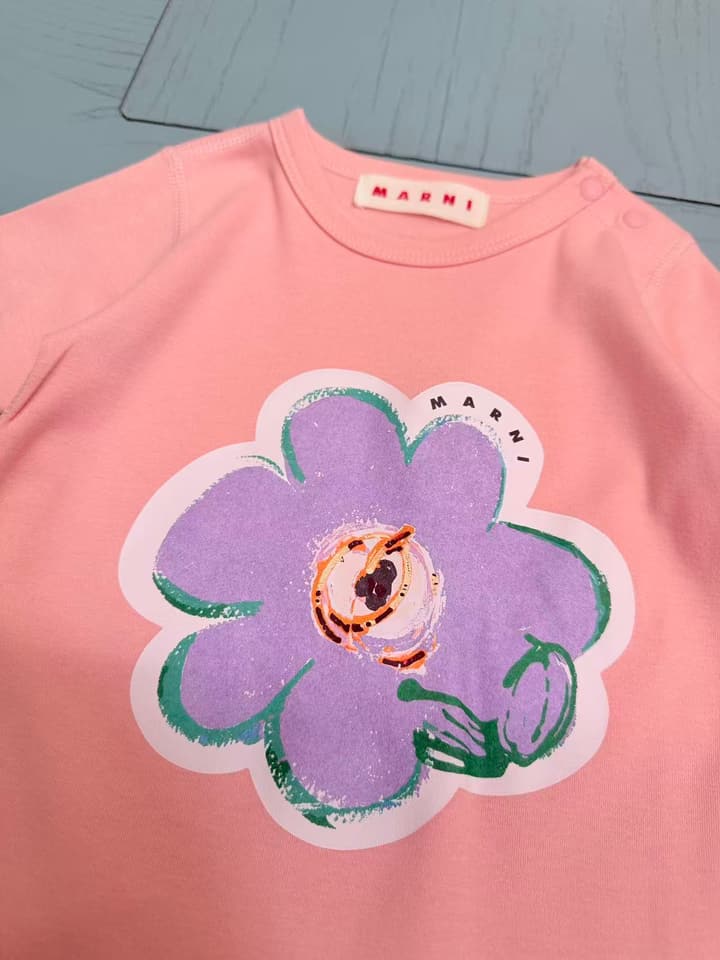 Marni Baby Romper and Bib Set – 2026SS – Kids Collection