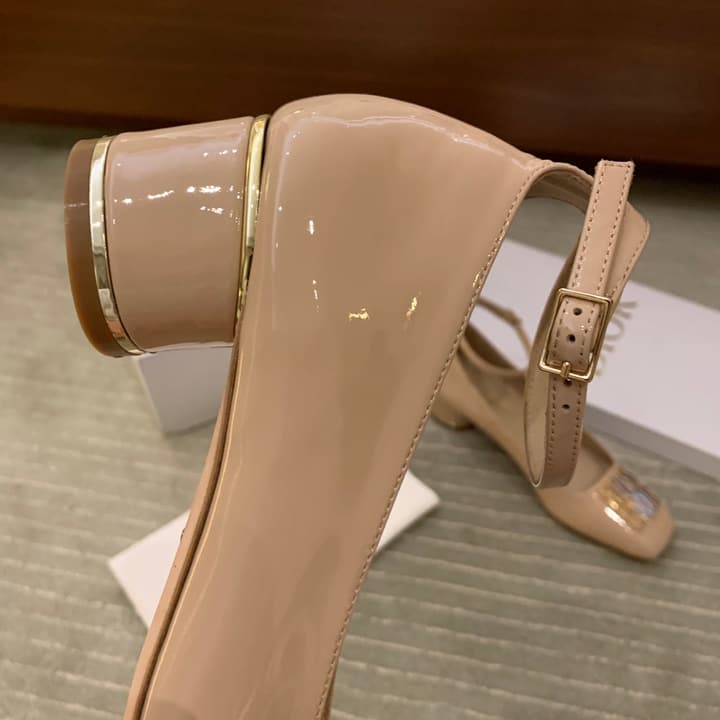 Dior Miss Dior Patent Leather Pumps – 24FW in Nude Patent Leather
