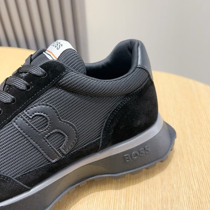 Boss Men's Lightweight Sneakers – New Collection in Black