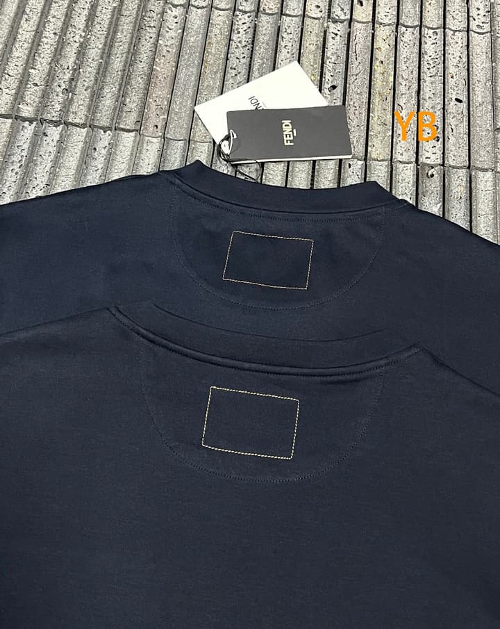 Fendi Leather Patch Logo Cotton T-Shirt – 26SS