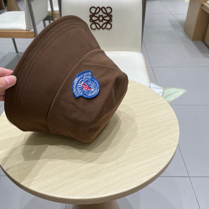 Moncler 2025 Autumn Bucket Hat in Black