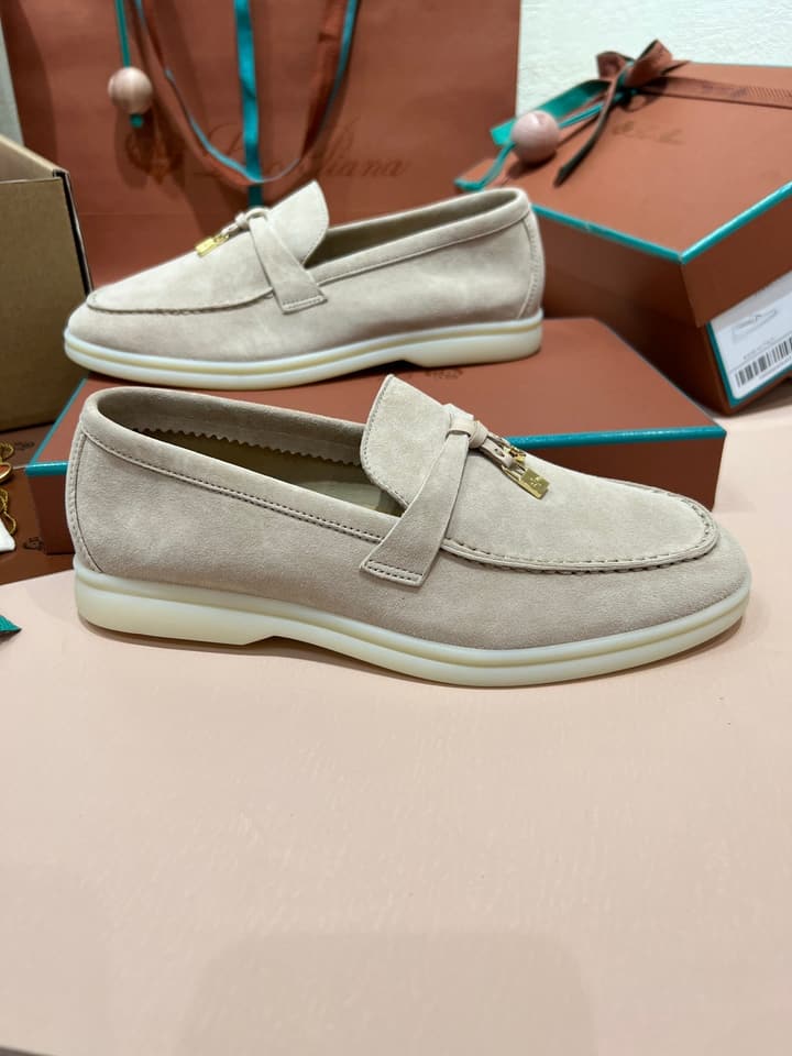 Loro Piana Classic Suede Mules