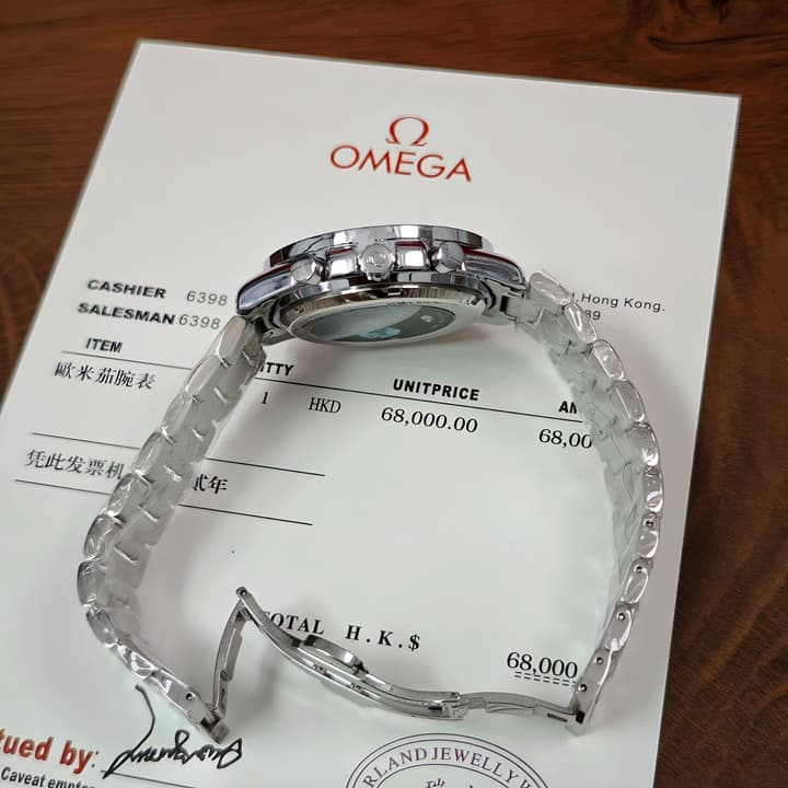 Omega Speedmaster Snoopy 50th Anniversary Quartz Watch in Blue Sub-dial Chronograph