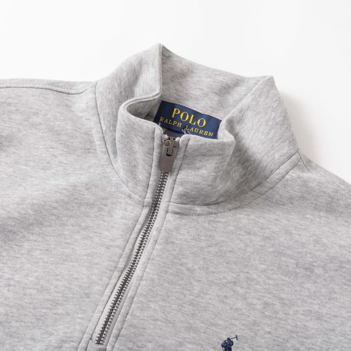 Ralph Lauren Classic Embroidered Half-Zip Sweatshirt in Black