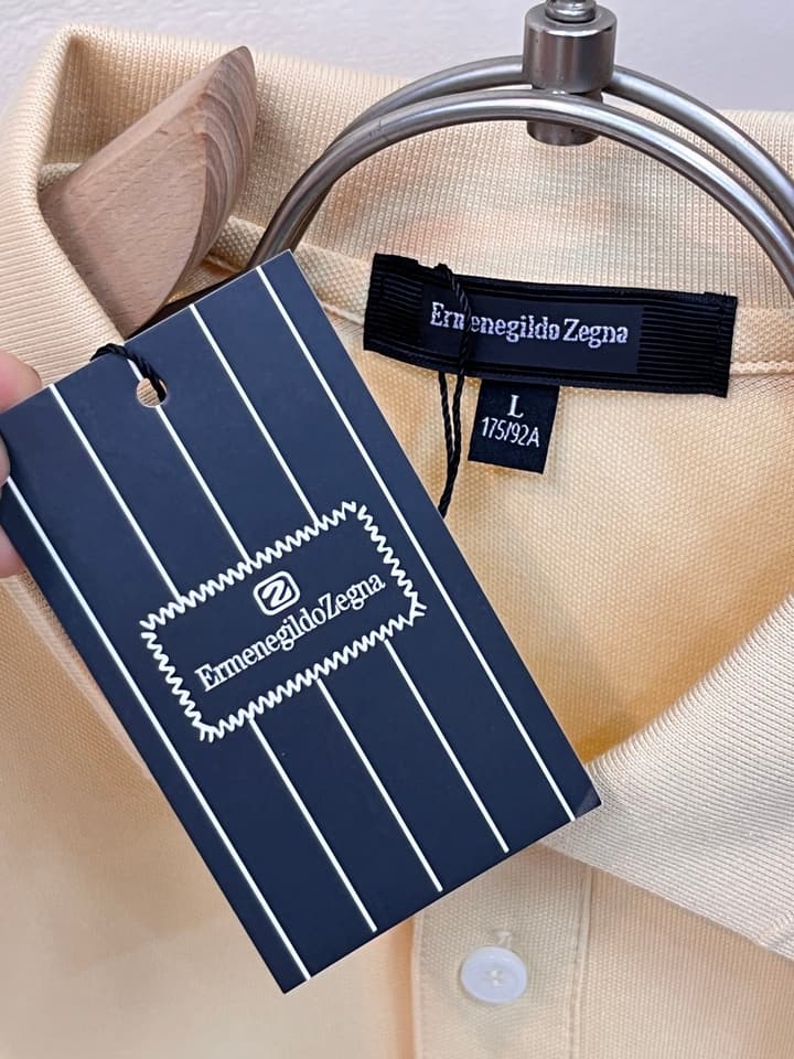Zegna Embroidered Logo Piqué Cotton Polo Shirt – 2026 Spring/Summer Collection in Navy Blue