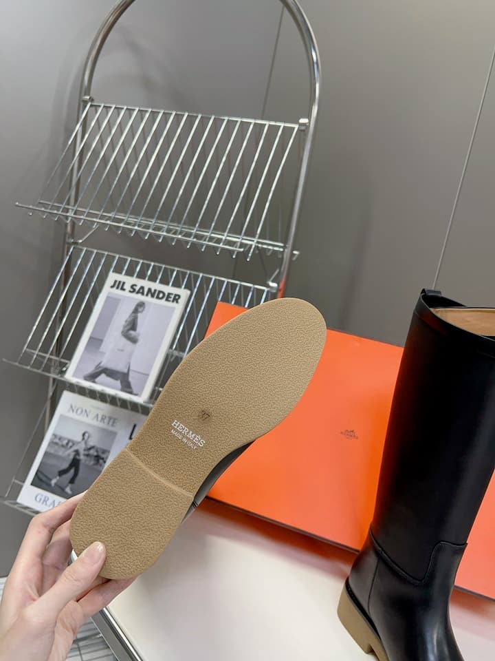Hermès Kelly Riding Boots in Black