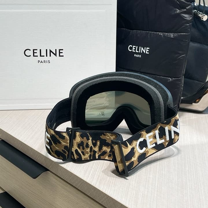 Celine Ski Goggles in All Black Frame