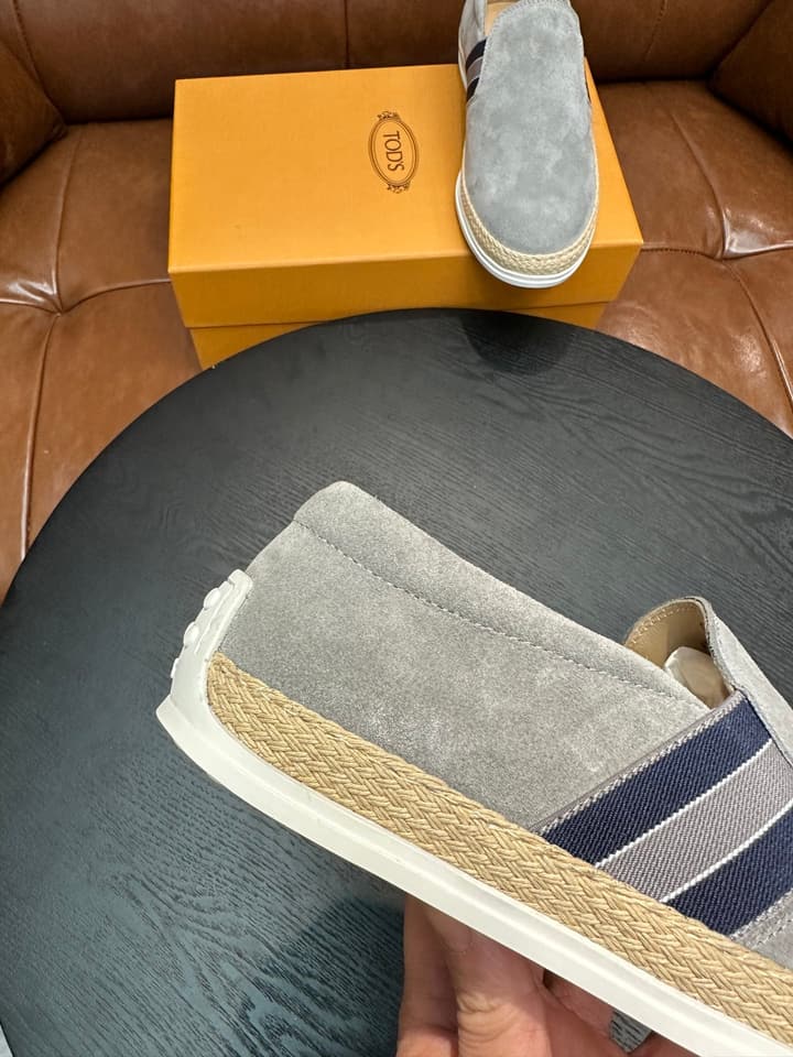 Tod's Suede Pebble-Sole Loafers