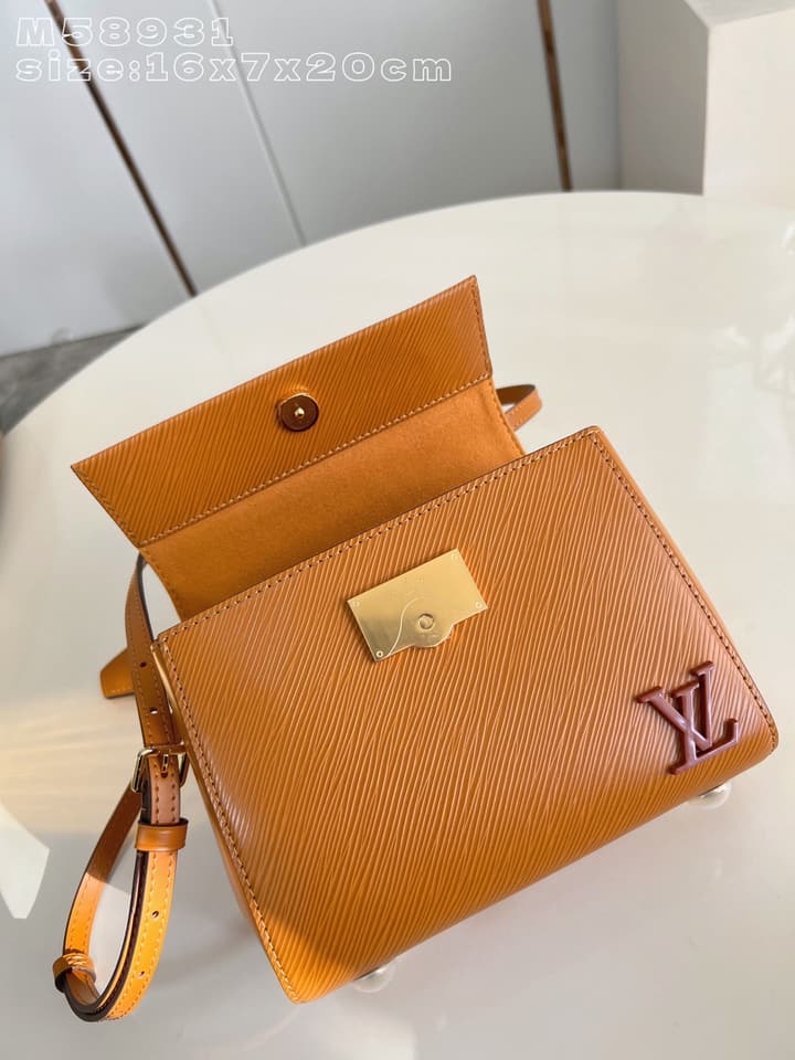 Louis Vuitton Cluny Mini Handbag in Caramel Epi Leather