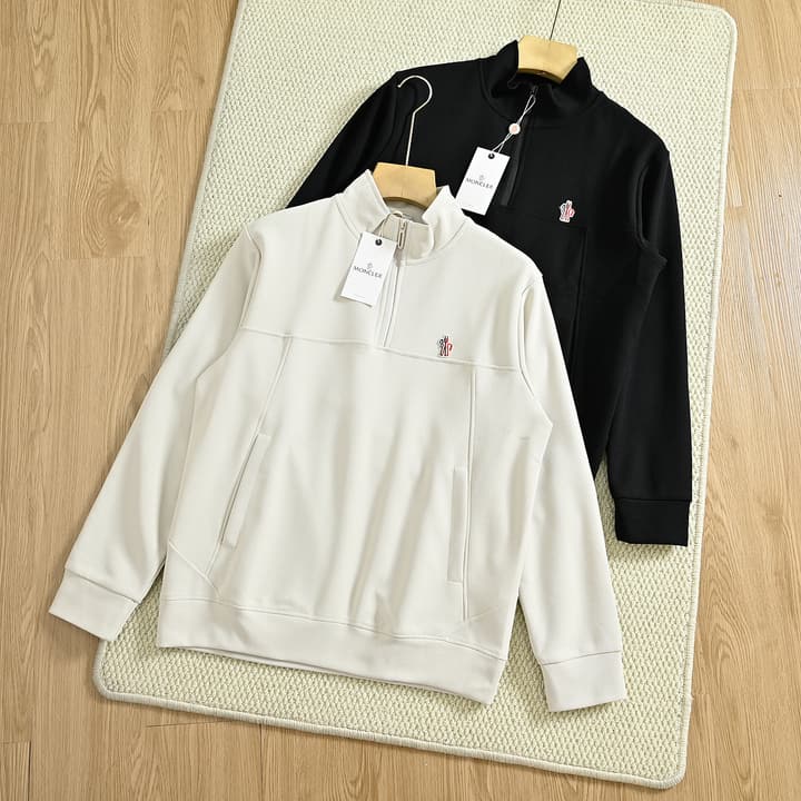 Moncler Half-Zip Long-Sleeve Sweatshirt – Spring 2026 Collection