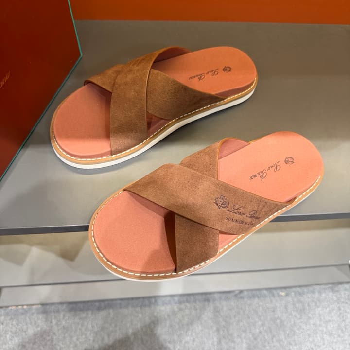 Loro Piana Summer Walk Crisscross Mules