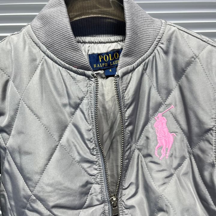 Ralph Lauren Embroidered Pony Puffer Jacket in Classic Black With Yellow Logo