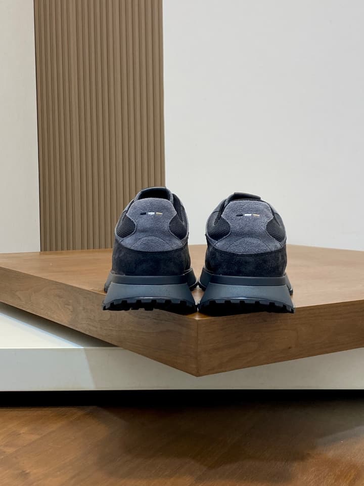 Boss Menswear Suede and Mesh Sneakers