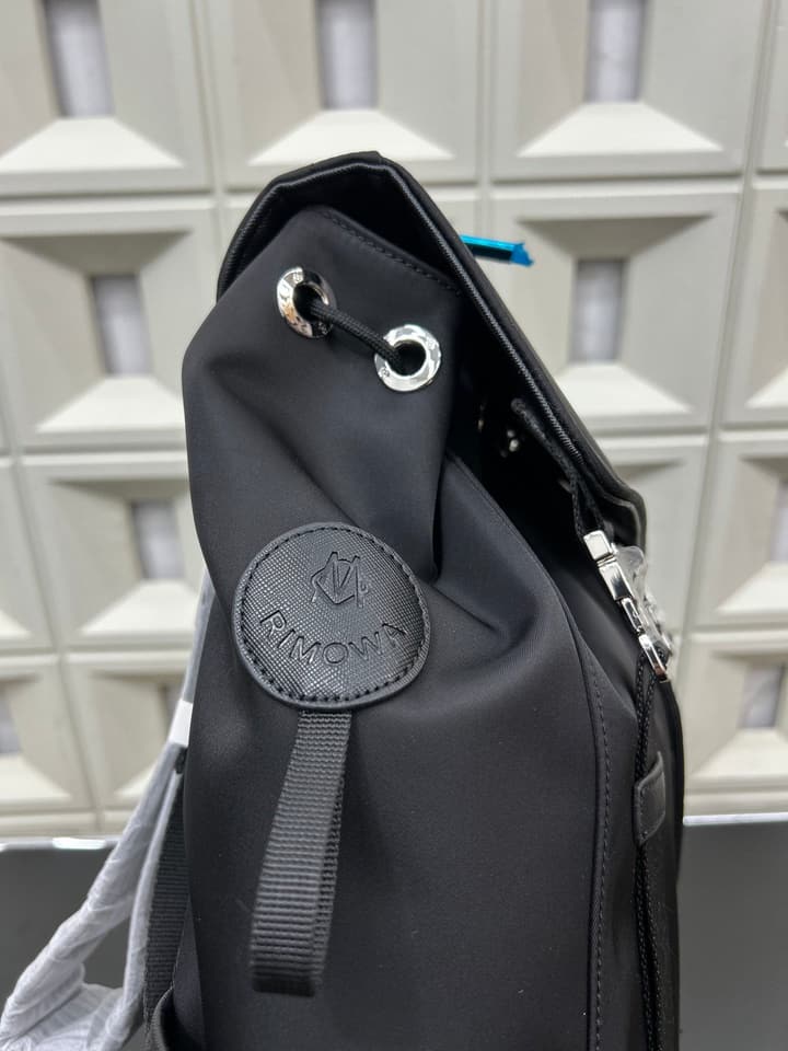 RIMOWA Never Still Canvas Flap Backpack in Black Canvas