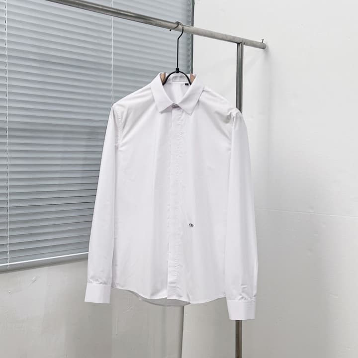 Dior Classic Silver CD Metal Waist Shirt in Black