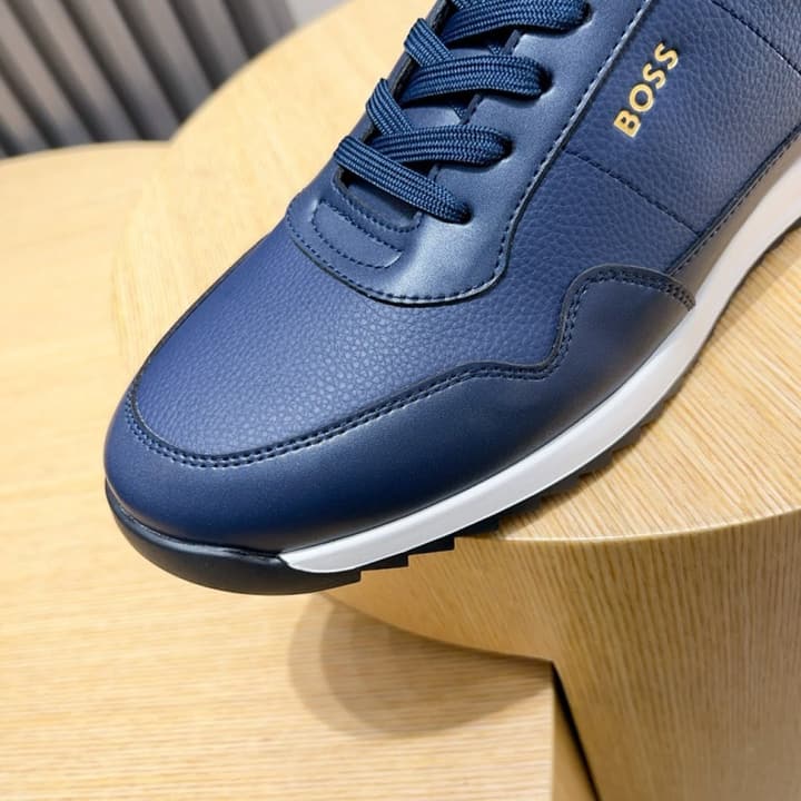 Boss Classic Driving Shoes in Black With Polished Toe