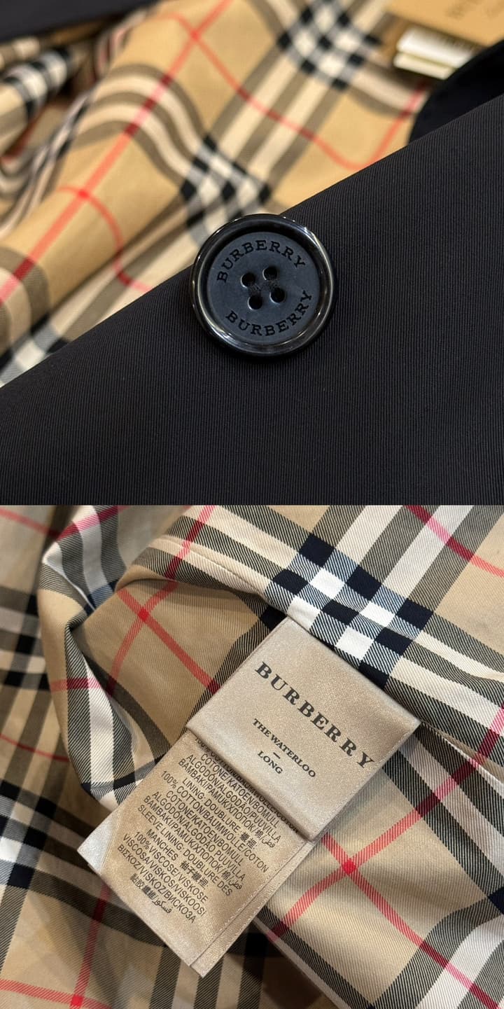 Burberry Heritage Long Trench Coat in Classic Black Trench Coat