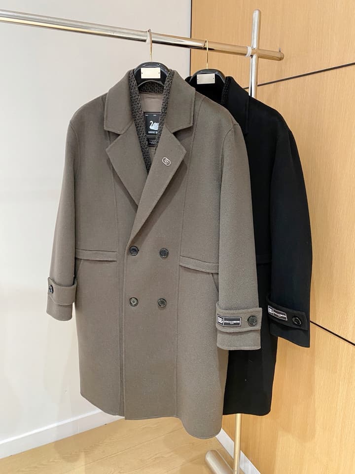 Dolce & Gabbana Men's Wool Kensington Coat – 2025FW in Classic Black