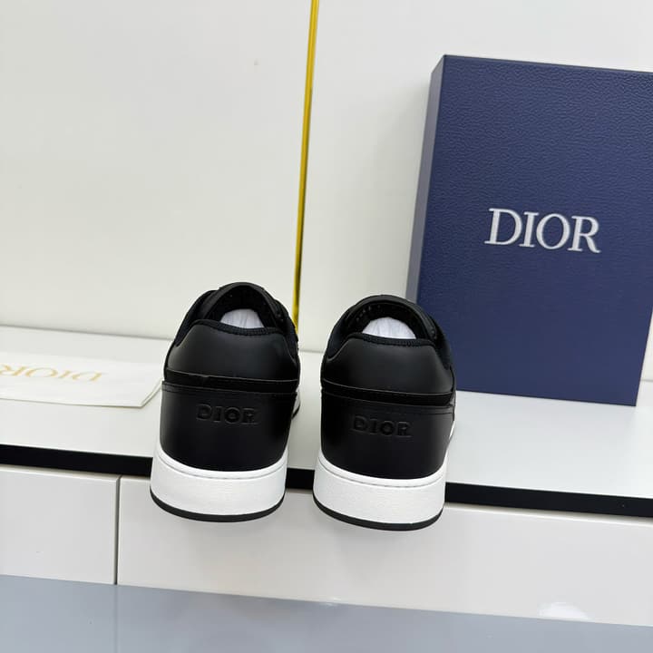 Dior Casual Calfskin Ankle Boots in Black With White Sole