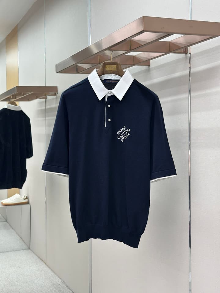 Louis Vuitton Knit Polo Shirt in Classic White