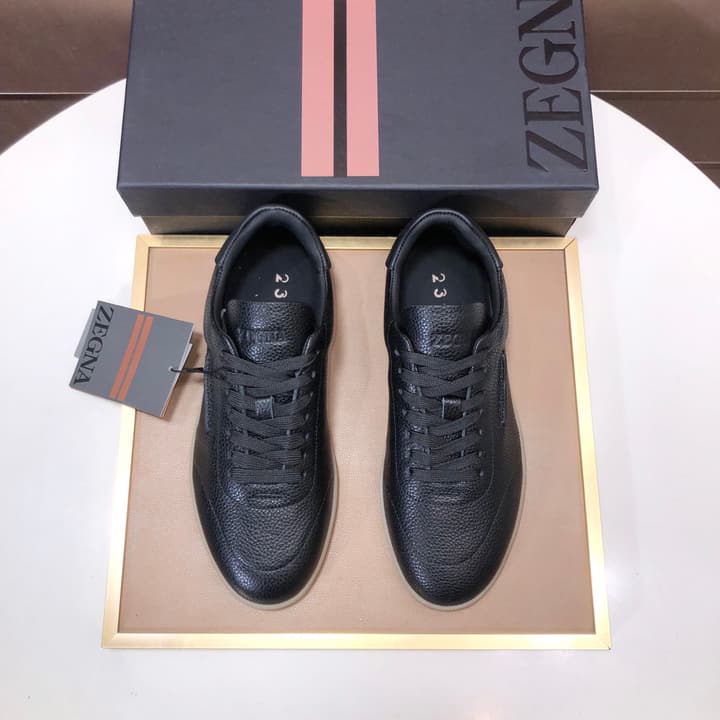 Zegna 232 Suede and Leather Sneakers