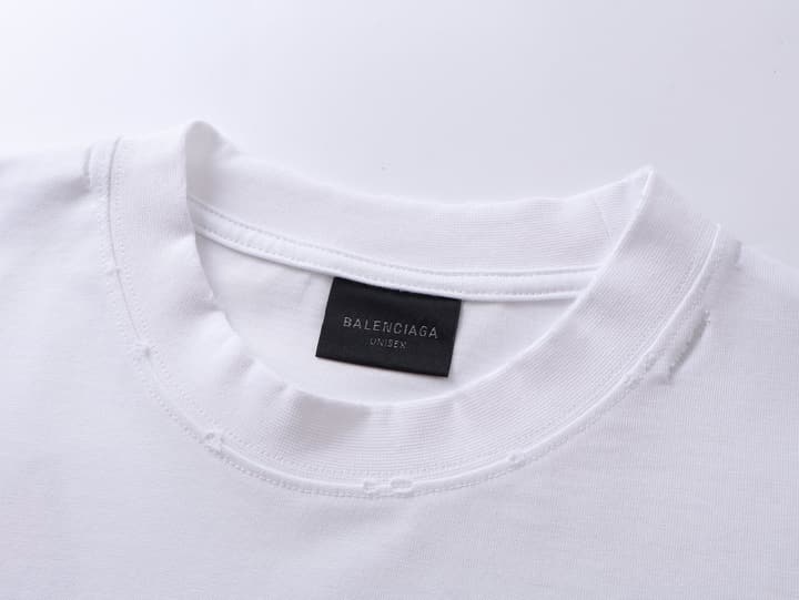 Balenciaga Paris Art Print Distressed T-Shirt – 25SS in Black