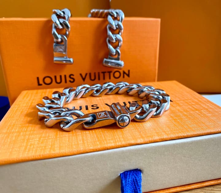 Louis Vuitton LV Chain Links Limited Edition Magnetic Clasp Stainless Steel Bracelet