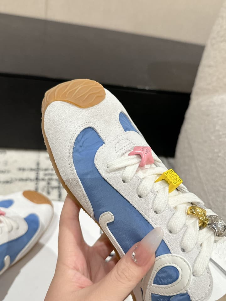 Loewe Ballet Runner 2.0 Unisex Sneakers – 2025 Collection in White And Light Blue