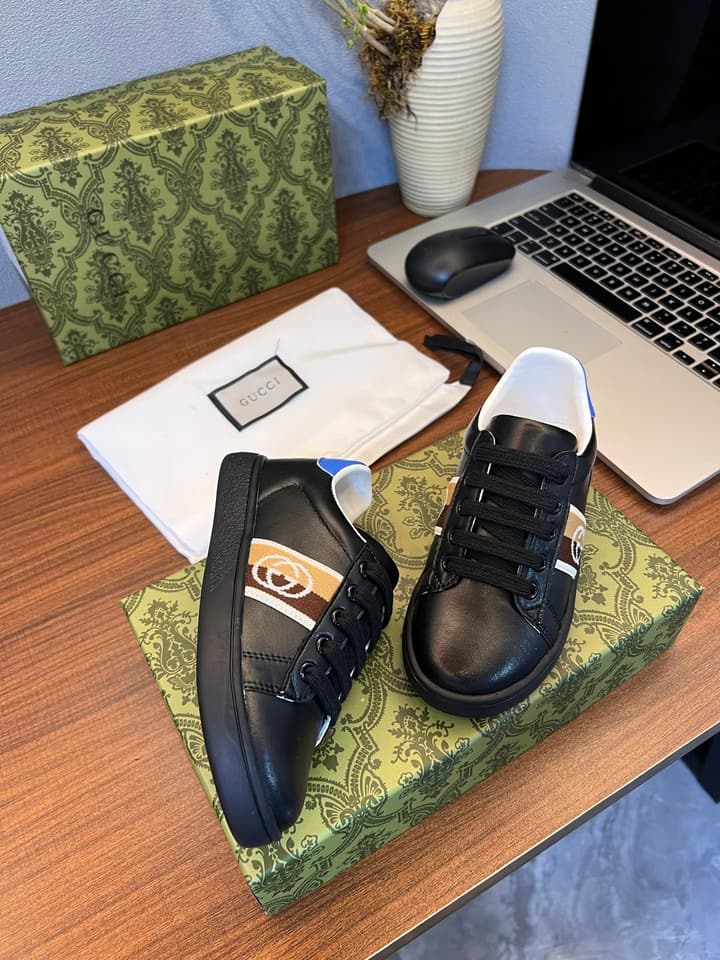 Gucci Kids Sheepskin-Lined Sneakers – Kids Collection