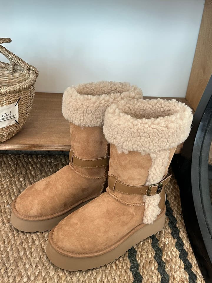 UGG Platform Shearling Snow Boots