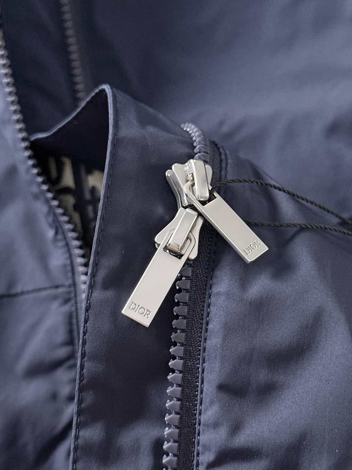 Dior High-End Woven Trench Coat – 2025FW in Black Windbreaker
