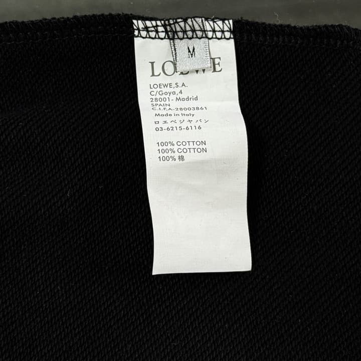 Loewe Classic Element Embroidered Shorts in Black With Blue Anagram Logo