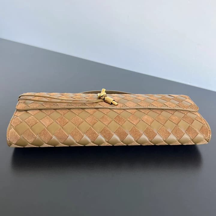 Bottega Veneta Suede Woven Clutch Bag – Autumn/Winter Collection