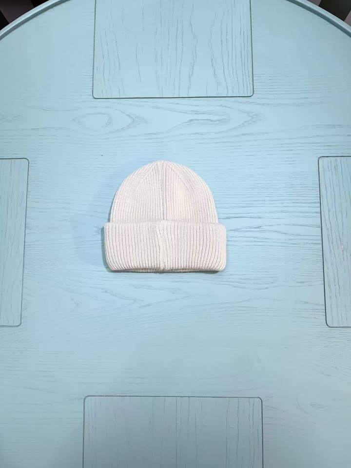 Moncler Classic Jacquard Knit Beanie – Kids Collection – 25FW in Classic Black Beanie